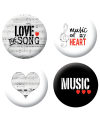Badges musique scrapbooking
