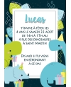 invitation anniversaire digitale dinosaure