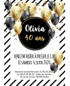 invitation anniversaire digitale ballon