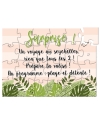 puzzle surprise. cadeau original. puzzle anniversaire