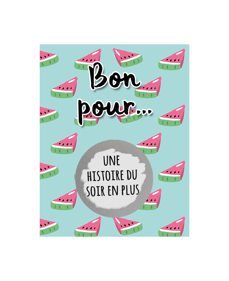 cartes à gratter "Bon pour" pour les enfants