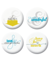 Badges love lige scrapbooking