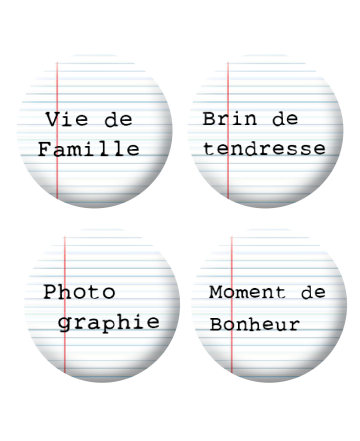 Badges mots 4 scrapbooking