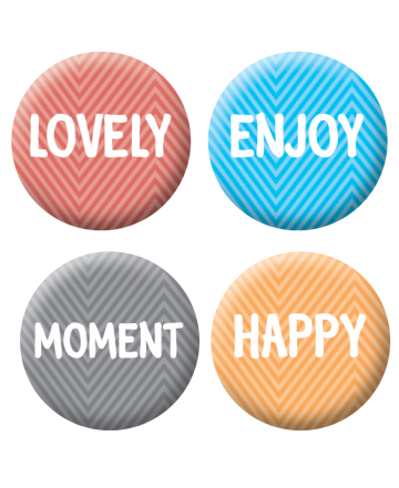 Badges mots 5 scrapbooking