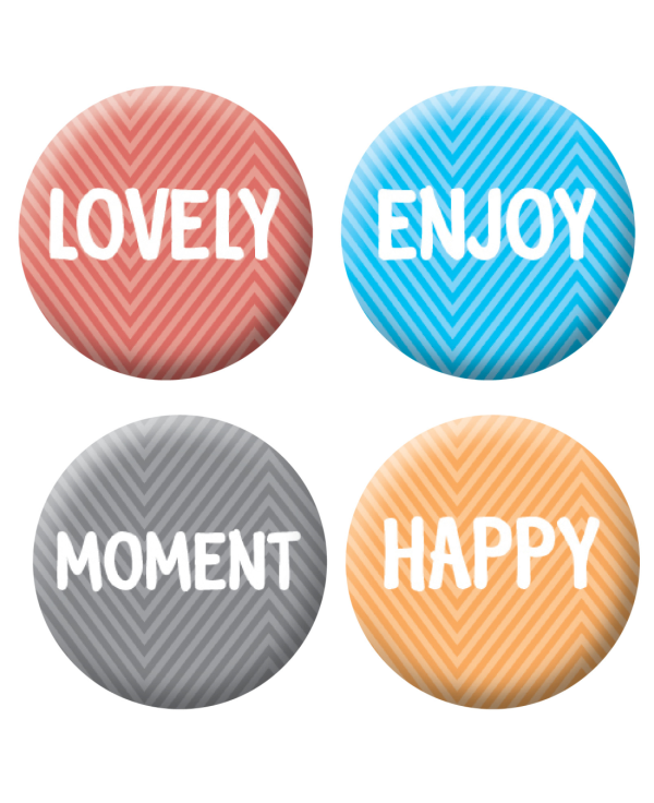 Badges mots 5 scrapbooking