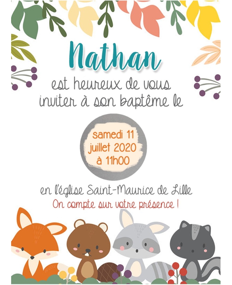 invitation anniversaire. invitation bapteme