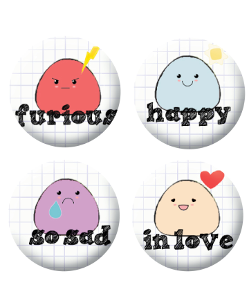 Badges humeur scrapbooking