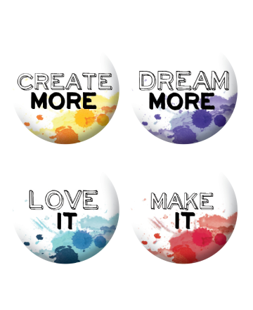 Badges textes taches scrapbooking