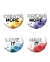 Badges textes taches scrapbooking