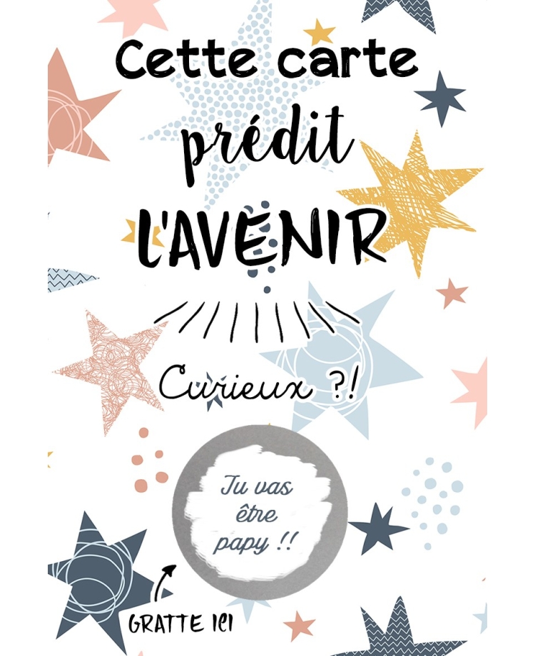 carte avenir. carte annonce. carte grossesse
