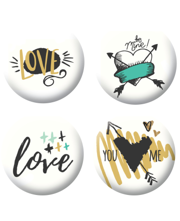 Badges love 3 scrapbooking