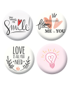Badges love & smile scrapbooking