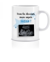mug demande parrain avec echographie. cadeau parrain. veux tu etre mon parrain