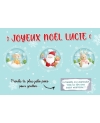 carte noël. surprise noël. carte gratter noël