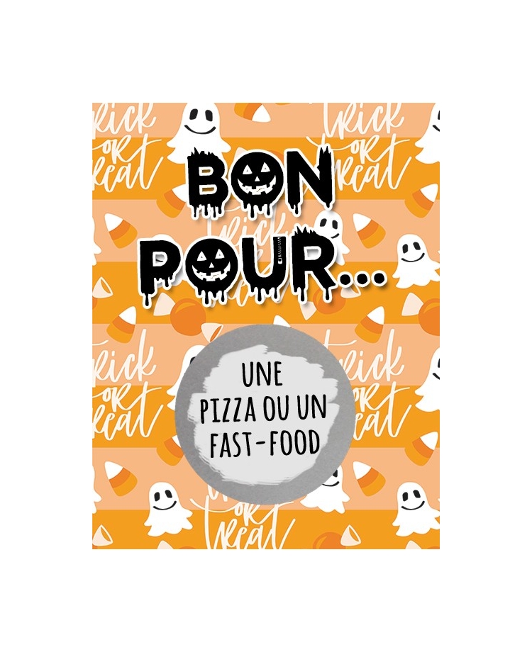 cartes à gratter Halloween