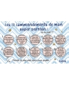 Carte à gratter Les 10 commandements de mon super parrain