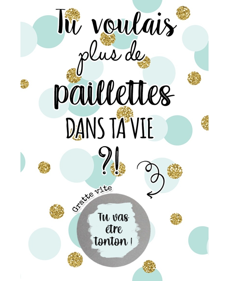 carte gratter annonce originale