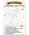 Carte mots croisés parrain. annonce grossesse originale. demande parrain. annonce parrain. cadeau parrain