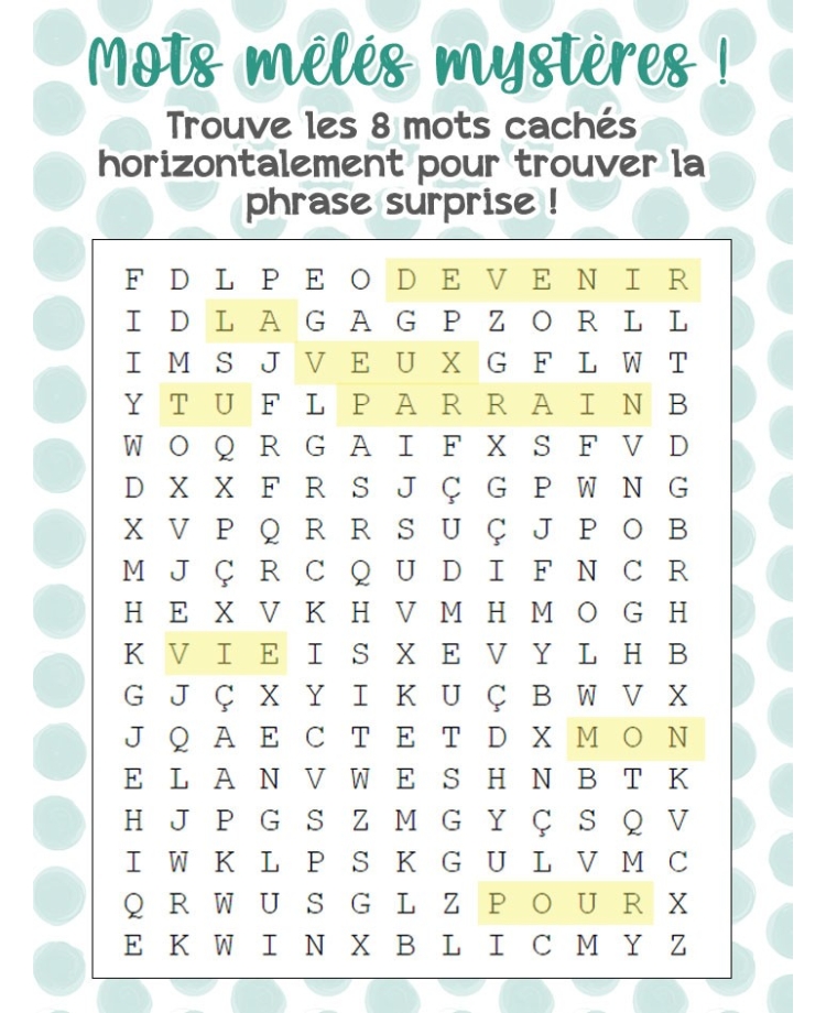 Etiquette bouteille de vin ou champagne mots mélés veux tu devenir mon parrain pour la vie