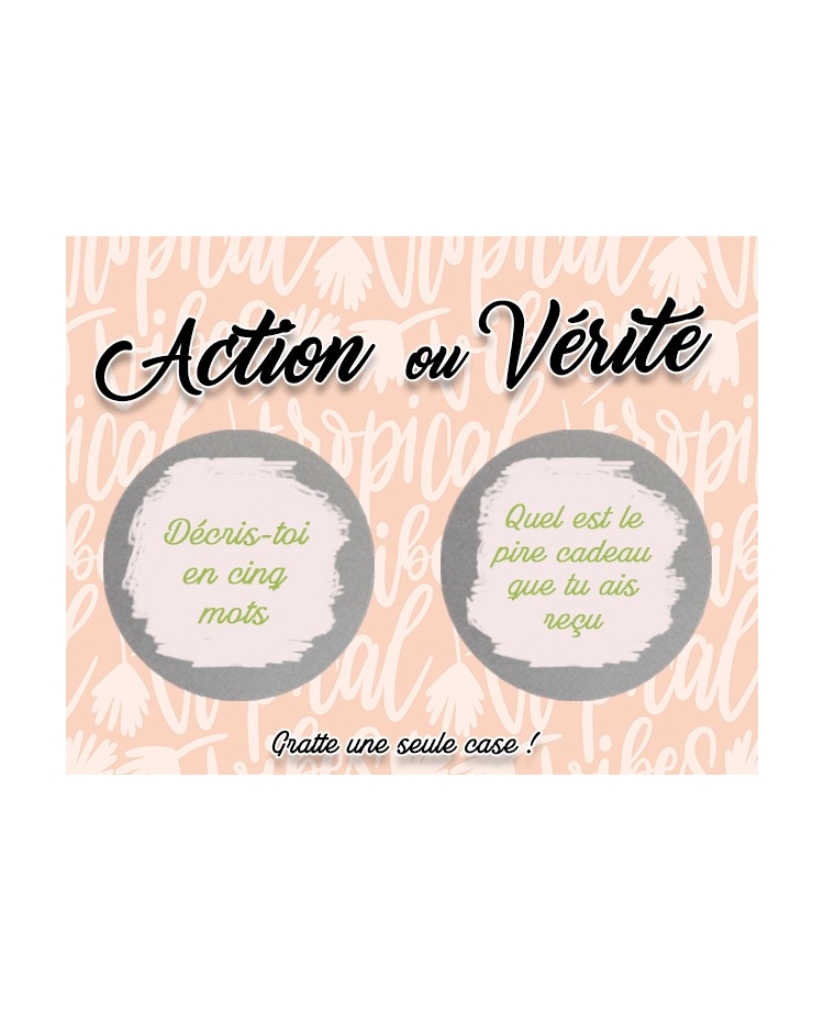 Action ou Vérité soirée entre ami