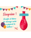 ballon éclater. annonce originale. demande originale