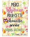 merci maitresse, puzzle cadeau maitresse ou nounou. carte maitresse. merci ATSEM. merci nounou