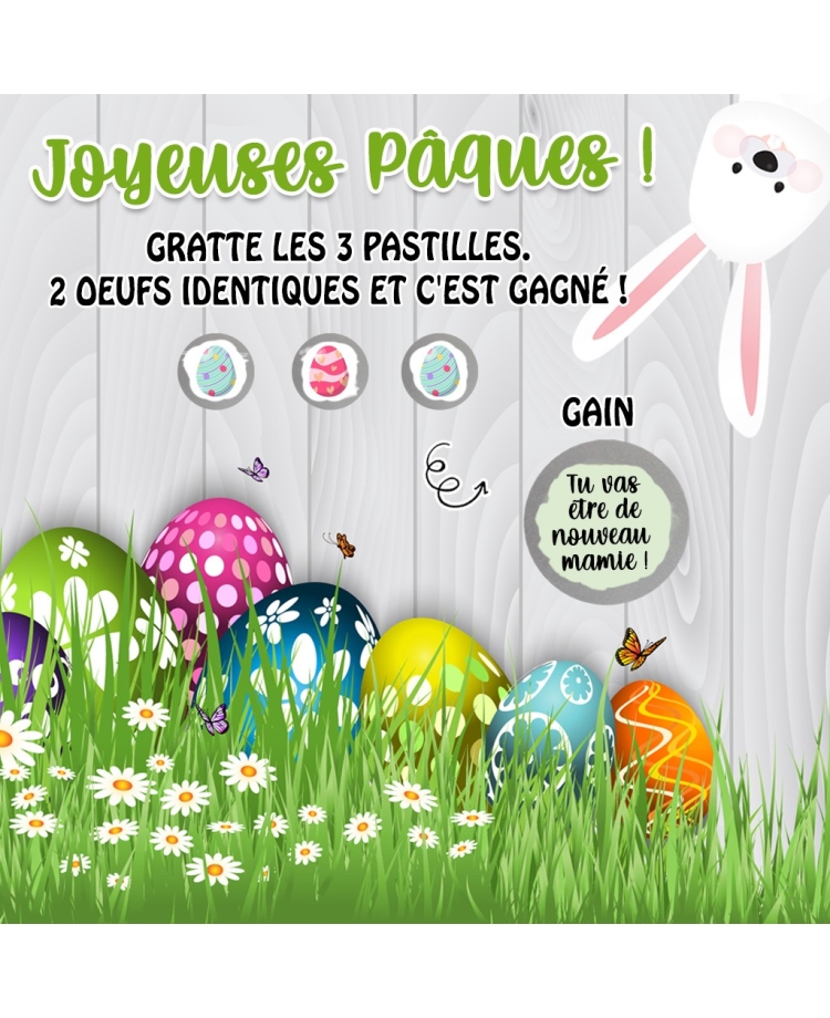carte Pâques. annonce originale Pâques