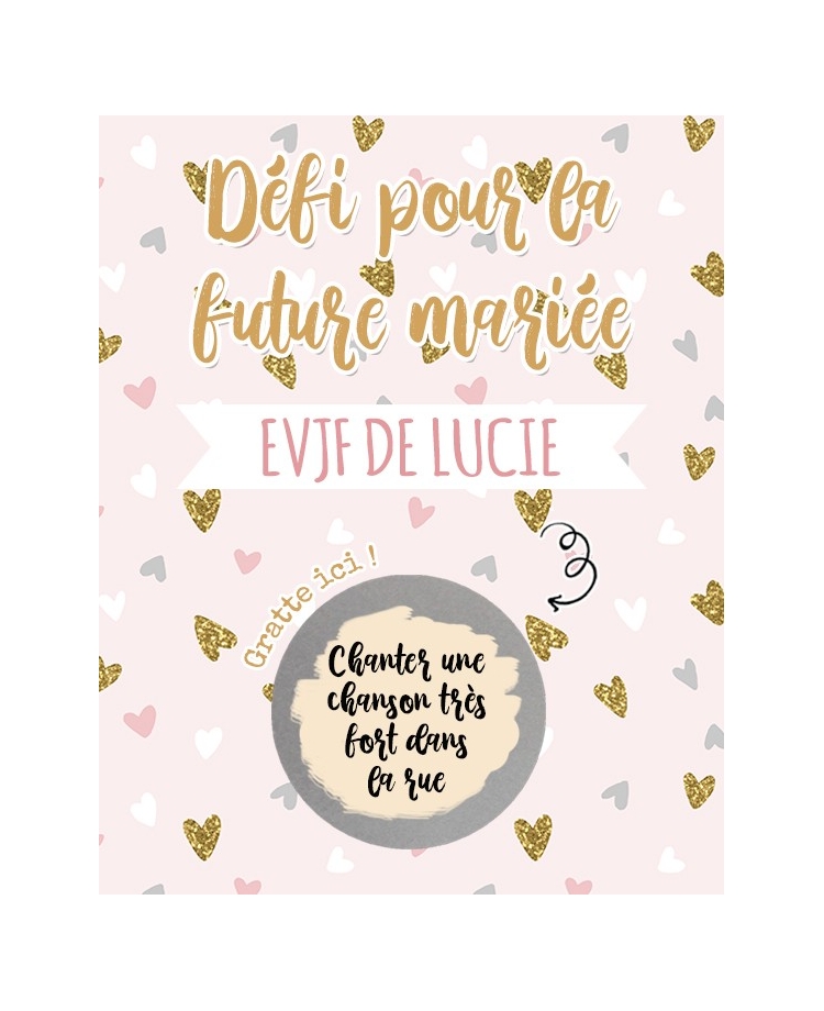 jeu original EVJF. cartes à gratter EVJF. jeu EVJF. animer EVJF.
