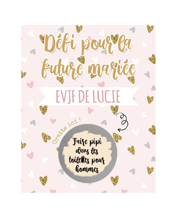 cartes gratter animation  EVJF