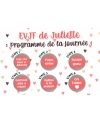EVJF original, carte programme journée