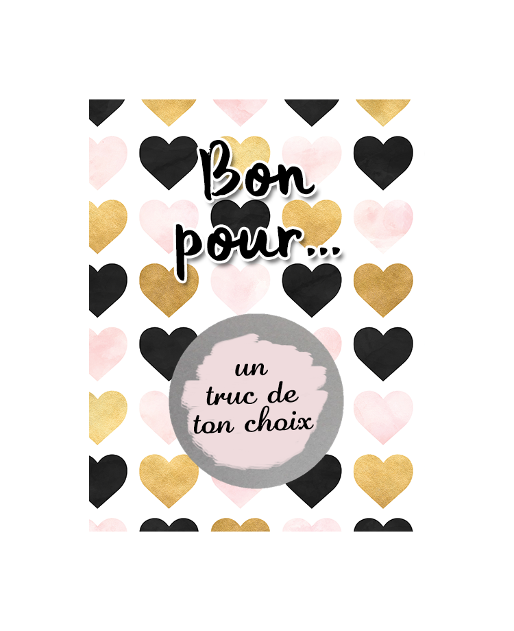 bon pour amoureux. cadeau couple. cadeau saint valentin. Bon pour couple. Jeu sexy couple. Couple coquin.