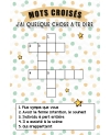Carte mots croisés pour demande de témoin. demande témoin original. cadeau témoin. témoin décoder