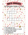 Carte mots croisés pour demande de témoin. demande témoin original. cadeau témoin. témoin décoder