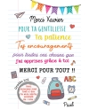 Carte à gratter merci maitresse bonnes vacances. carte maitresse. merci maitresse