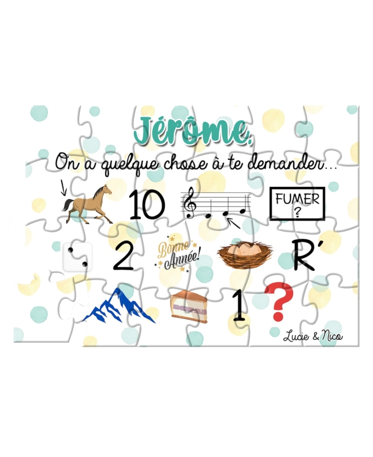 rébus parrain. puzzle demande parrain. rébus demande parrain. demande parrain originale
