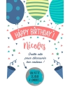 carte anniversaire. carte joyeux anniversaire