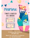 invitation anniversaire. carte invitation gratter. invitation original. carte invitation enfant original