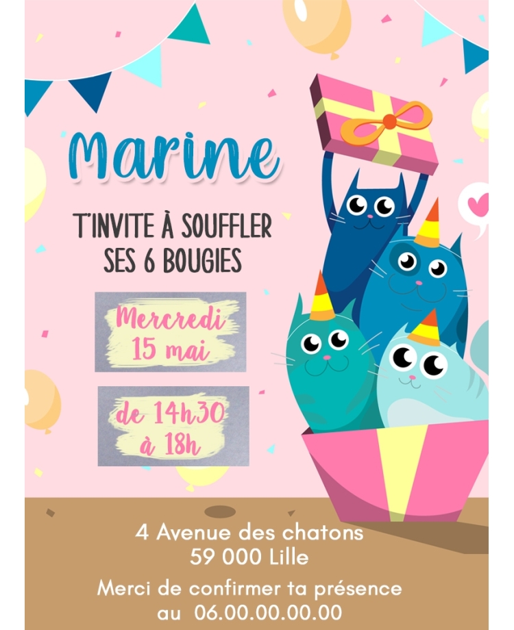 invitation anniversaire. carte invitation gratter. invitation original. carte invitation enfant original