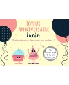 carte anniversaire. carte cadeau anniversaire. carte joyeux anniversaire