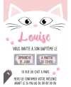 carte chat. carte invitation enfant. invitation enfant original. invitation carte fille. invitation école