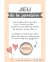 jeu jarretière. jeu mariage. jeu jarretière original. jeu animation mariage. mariage idée jeu. jarretière mariage. carte à gratt