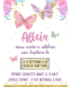 carte invitation. carte bapteme. carte anniversaire enfant. carte papillon. anniversaire papillon. carte invitation gratter