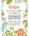 carte invitation. carte baptême. carte anniversaire enfant. carte dinosaure. anniversaire dinosaure. carte invitation gratter. i