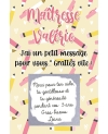Carte à gratter Merci maîtresse personnalisable. carte maitresse. merci maitresse. merci nounou. cadeau original maitresse