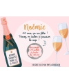 Carte d'invitation anniversaire. carte gratter fête. carte gratter champagne. invitation originale. invitation anniversaire.