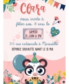 carte invitation. carte baptême. carte anniversaire enfant. carte enfant. anniversaire mignon. carte invitation gratter.