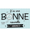 carte gratter. carte personnalisé. carte annonce bonne nouvelle. carte surprise