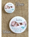 Badge personnalisé pour les parents, témoins, proches des mariés