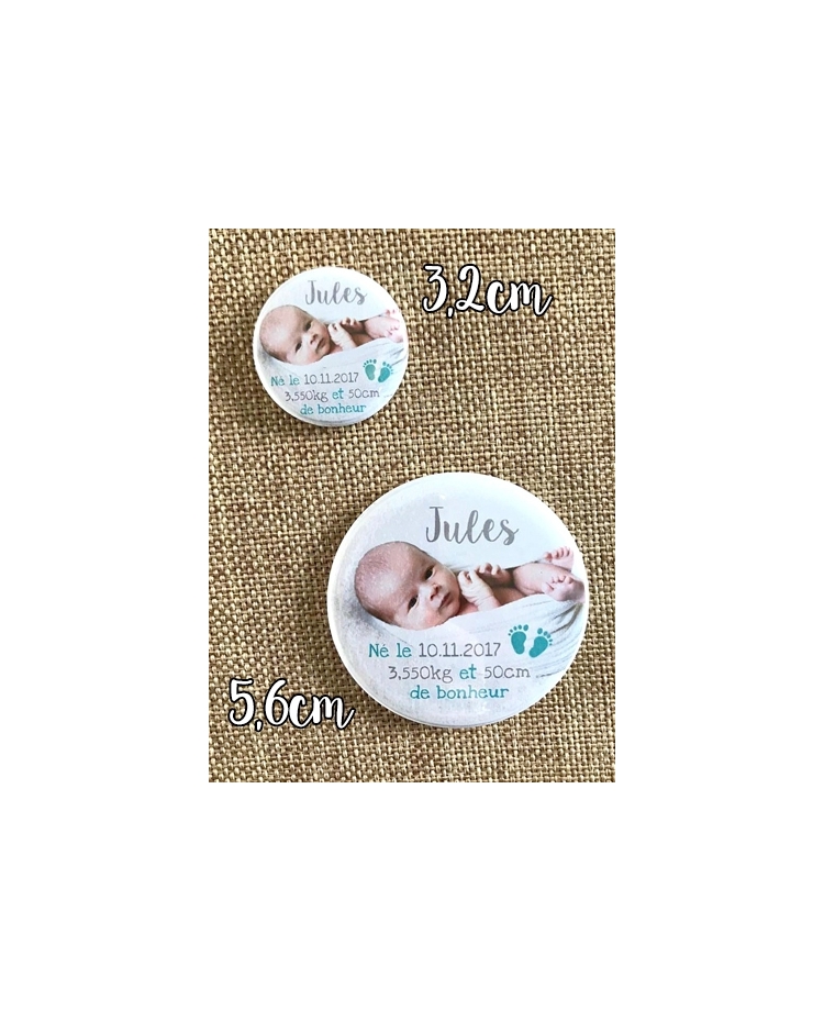 Badge personnalisé pour les parents, témoins, proches des mariés