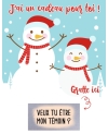 carte personnalisé noel. carte gratter noel. carte cadeau noel. carte annonce originale noel. carte demande originale noel
